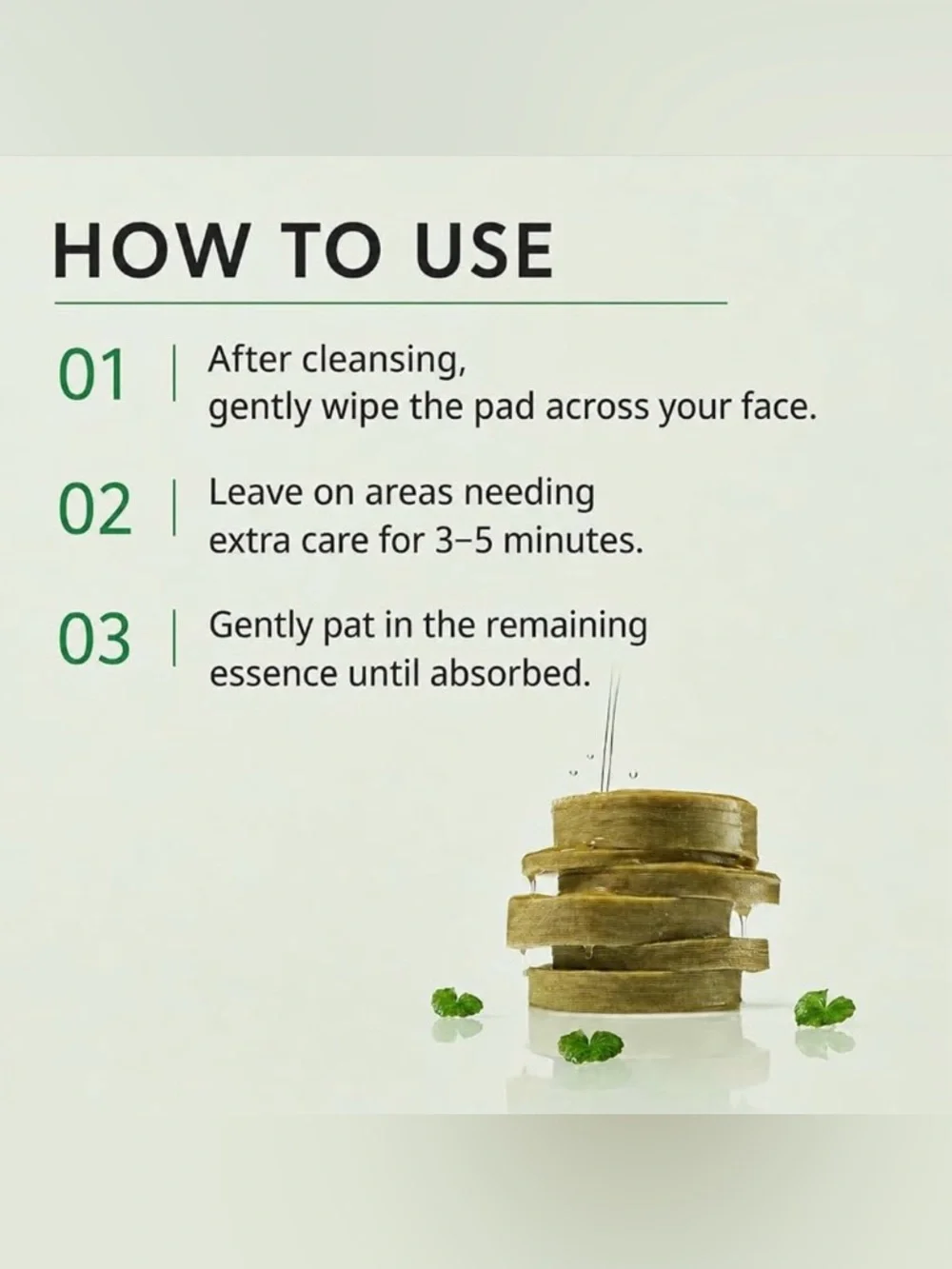 Korean Skincare Cica-Mucin Cooling Toner Pads